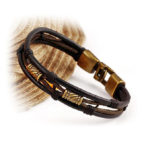 läderarmband metallspänne