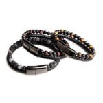 läderarmband med kulor