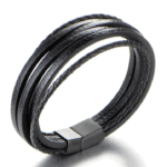svart läderarmband